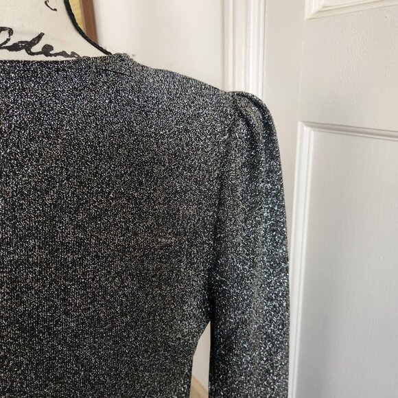 Michael Kors Silver Metallic Evening Dress NWT SZ P/M - Picture 9 of 12